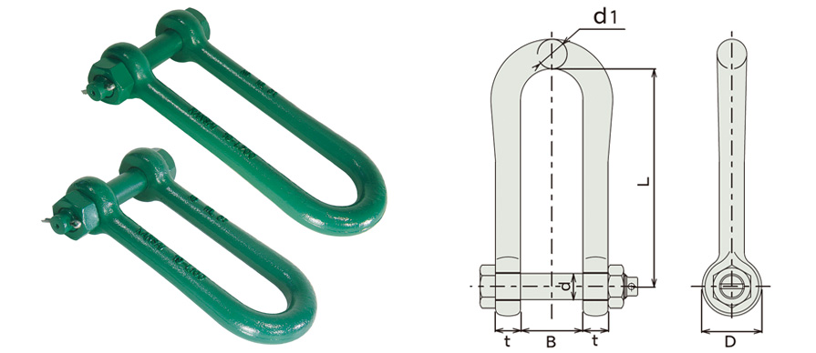 強力長シャックル・強力矢板シャックル | 関西工業株式会社